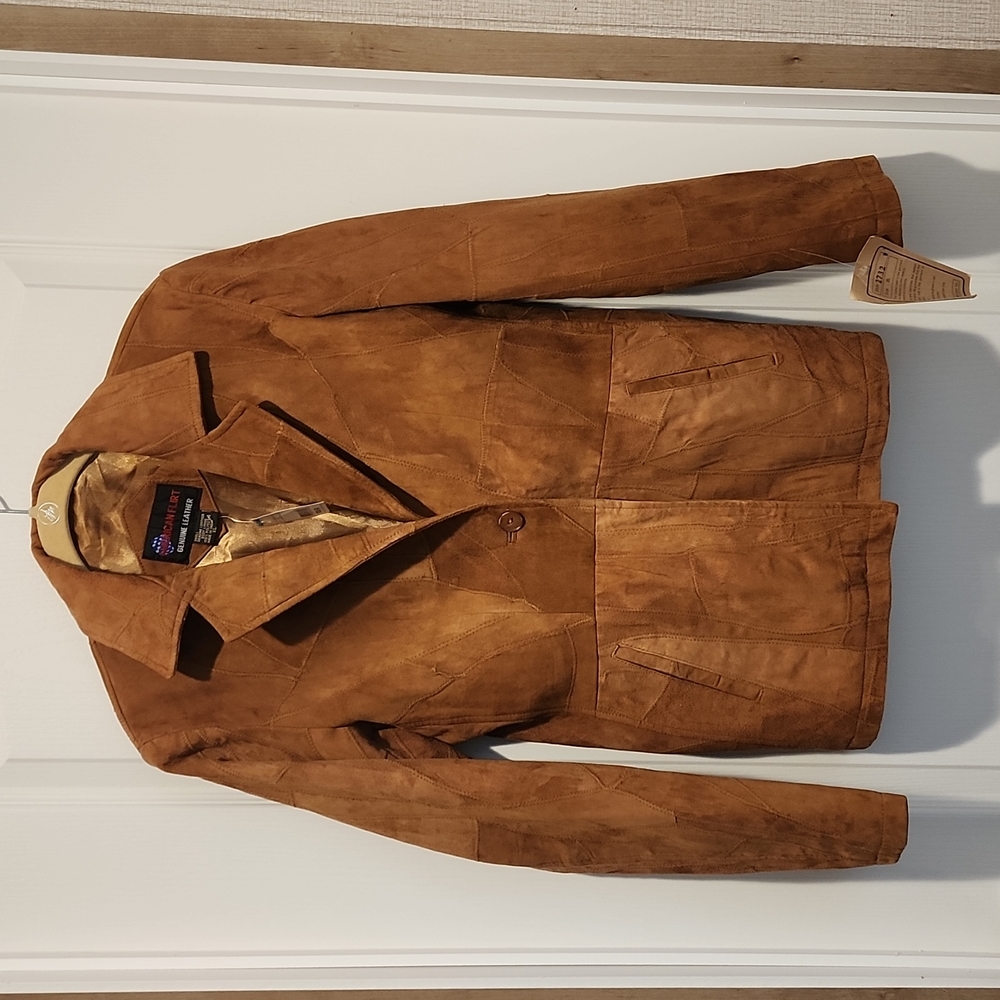 NWT American Flirt Patchwork Leather Jacket